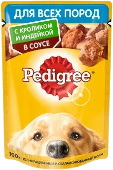 Корм для собак Pedigree с кроликом и индейкой