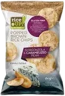 Rice Chips Gorgonzola and Pear